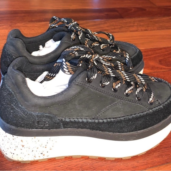 UGG Marine Black SuedePlatform Sneakers - Picture 2 of 6